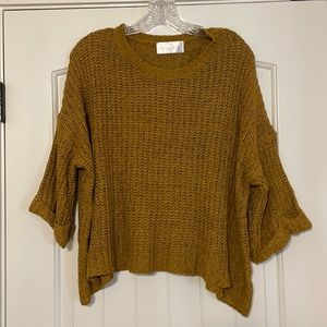 Joelle + Co Mustard Yellow Sweater Size Small